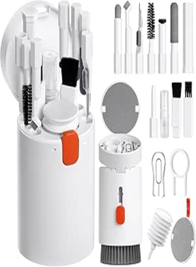 Vicloon Keyboard Cleaning Kit, 20 in 1 Multifunctional PC Cleaning Kit, Computer Keyboard Cleaning Kit, Cleaning Accessories for Airpods Earphone Computer Phone Camera